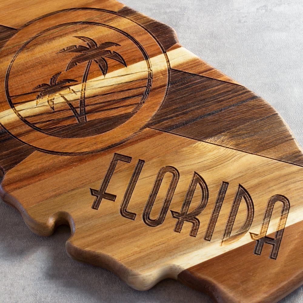 Florida Cutting Board, Wood Cutting Board, on sale Florida Gift, Engraved Board, Custom Cutting Board, Personalized Board, Florida Board